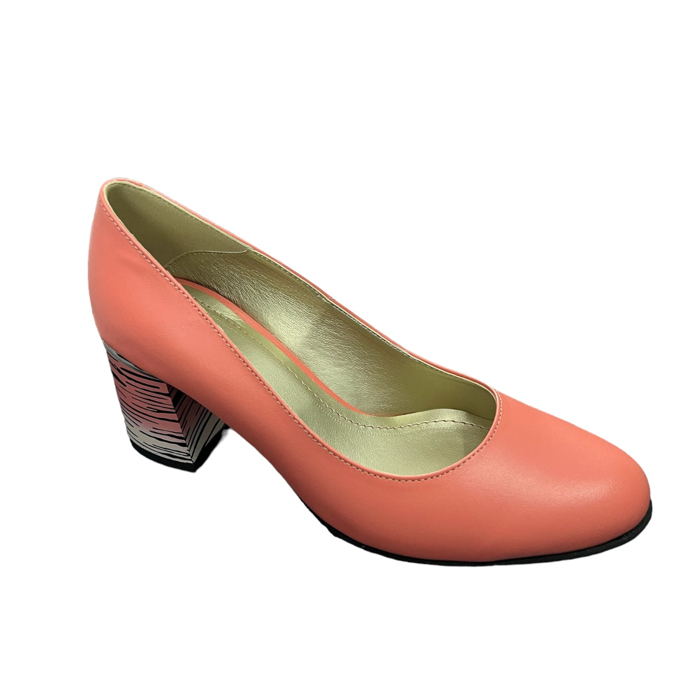 Pantofi eleganti dama din piele naturala 5708, Somon