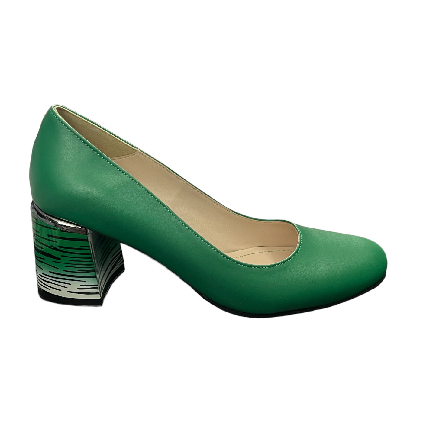 Pantofi eleganti dama din piele naturala 5709, Verde