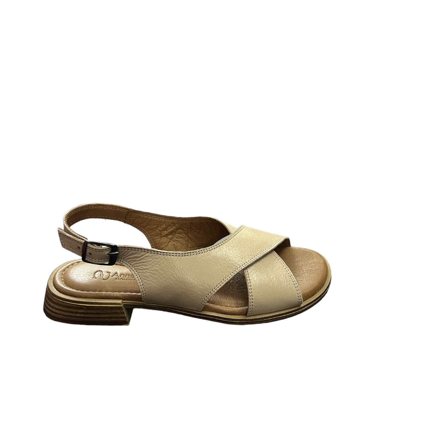 Sandale de dama din piele naturala 5811, Bej