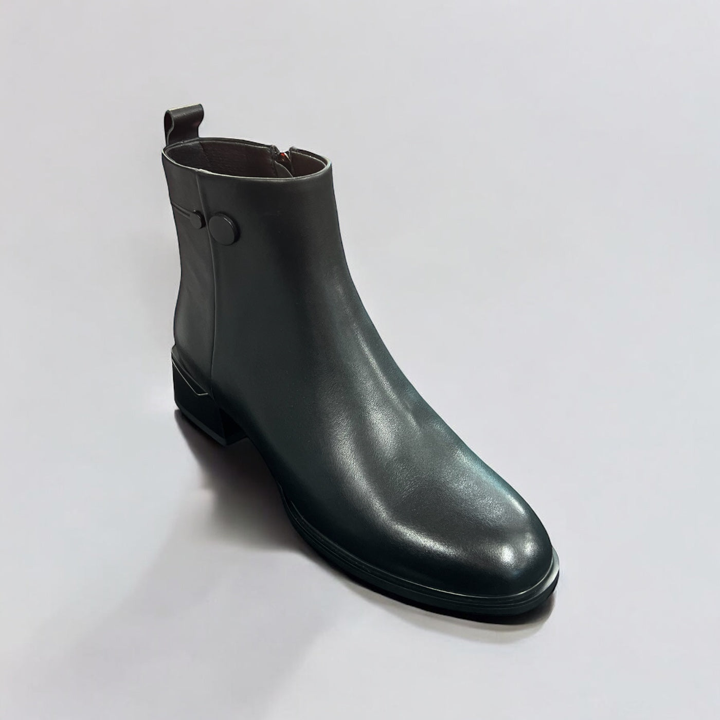 Ghete dama din piele naturala 1002, Negru