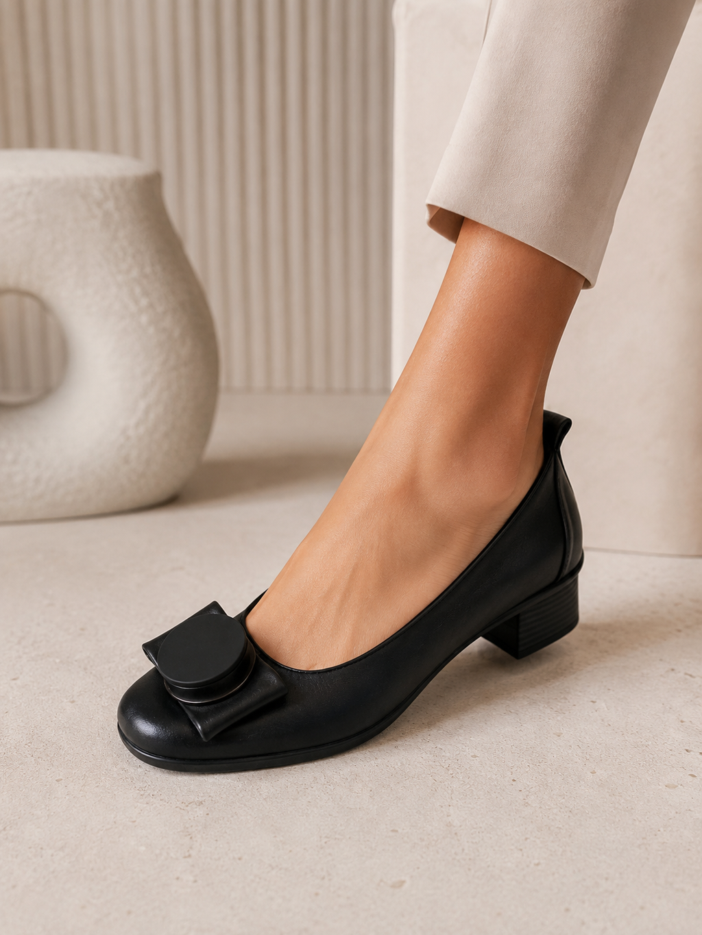 Pantofi casual damă negri