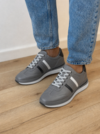Adidași Bărbați Gri din Piele Naturală – Design Urban