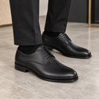 Pantofi eleganți bărbați negri din piele naturala