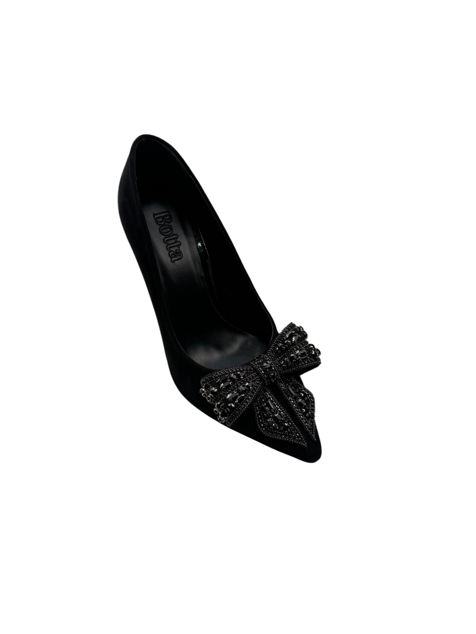Pantofi eleganți damă negri din piele naturala