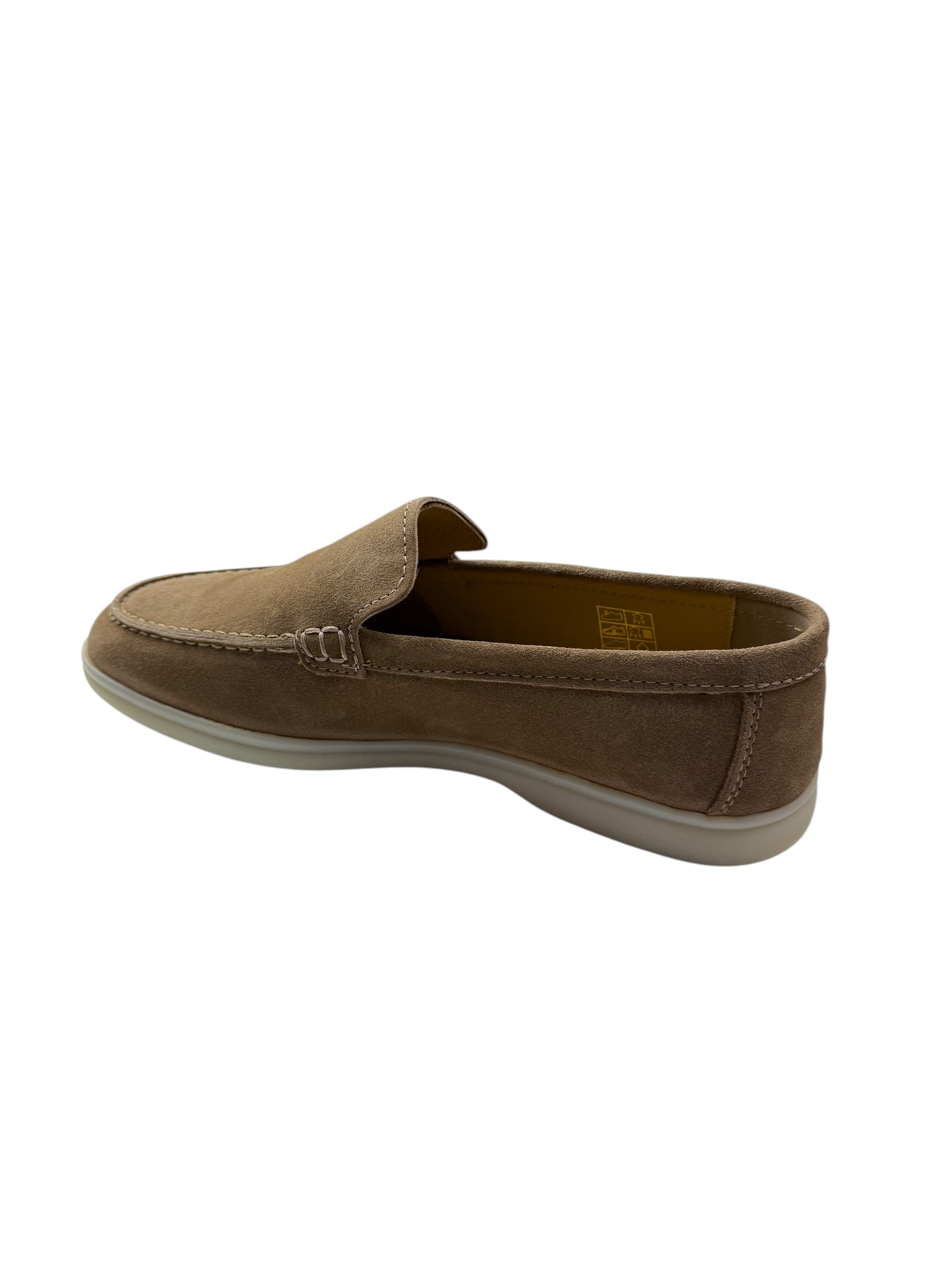 Pantofi casual bărbați bej din piele intoarsa