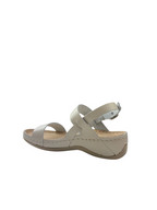 Sandale casual damă bej din piele naturala