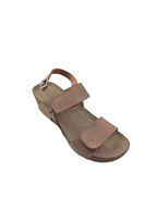 Sandale casual damă roz nude din piele naturală