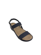 Sandale casual damă albastre din piele naturală