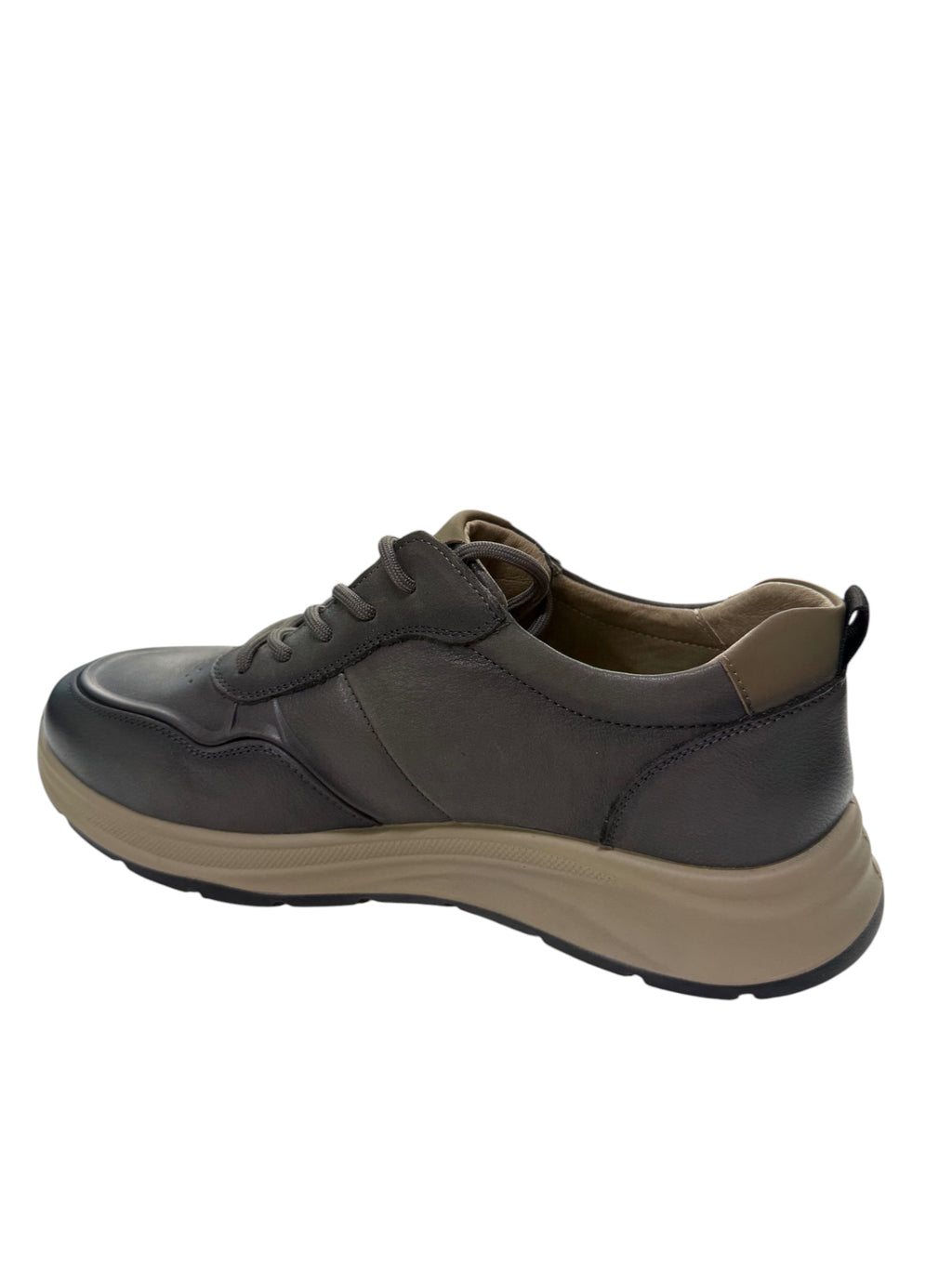 Pantofi sport bărbați din piele naturala gri