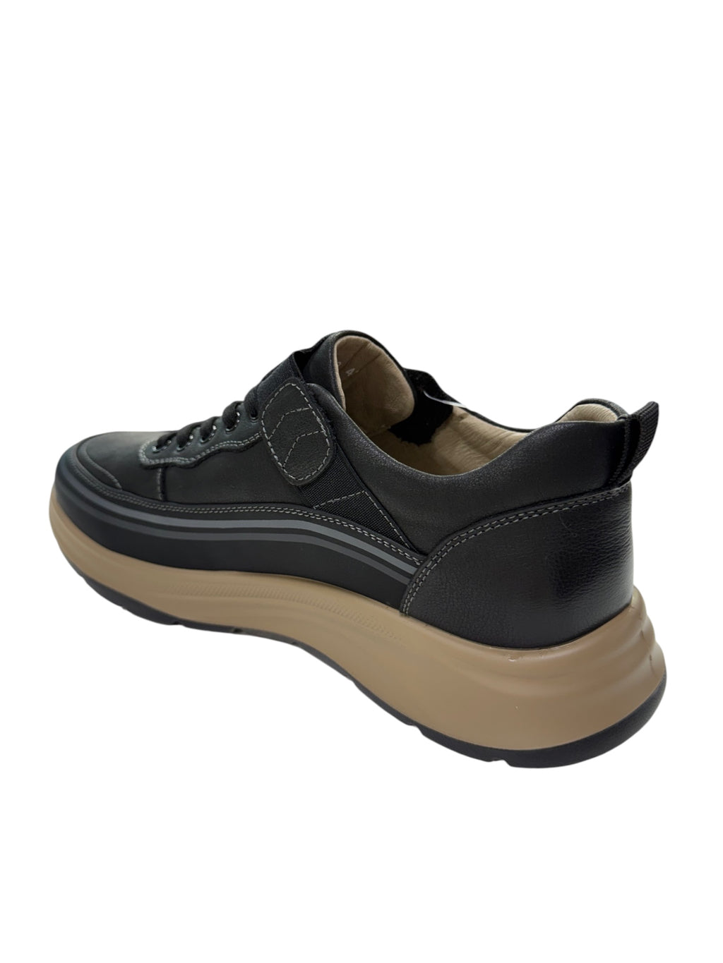 Pantofi sport bărbați din piele naturala negri