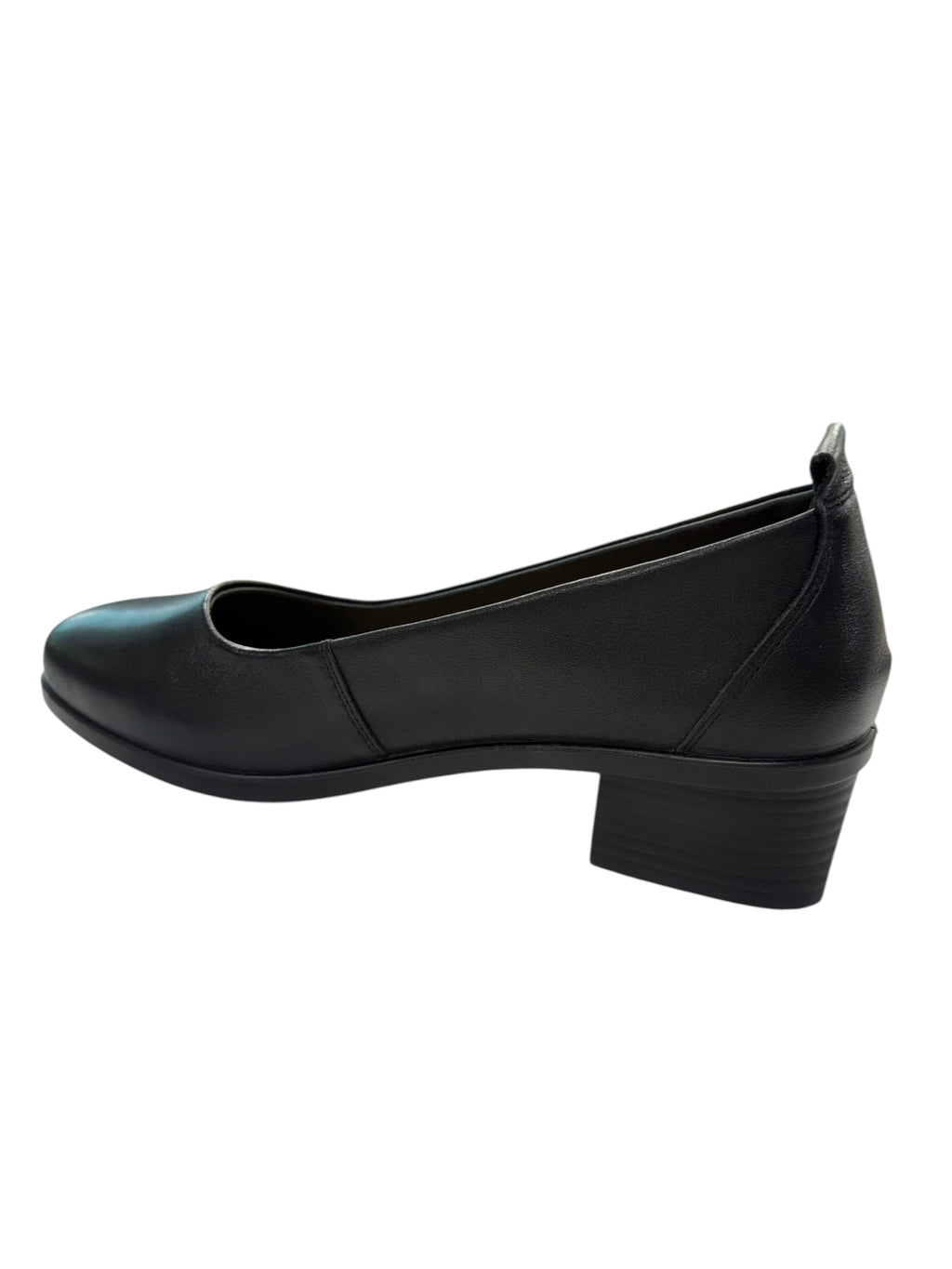 Pantofi casual damă negri din piele naturală