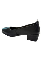 Pantofi casual damă negri din piele naturală