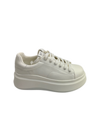 Pantofi sport damă albi din piele naturala