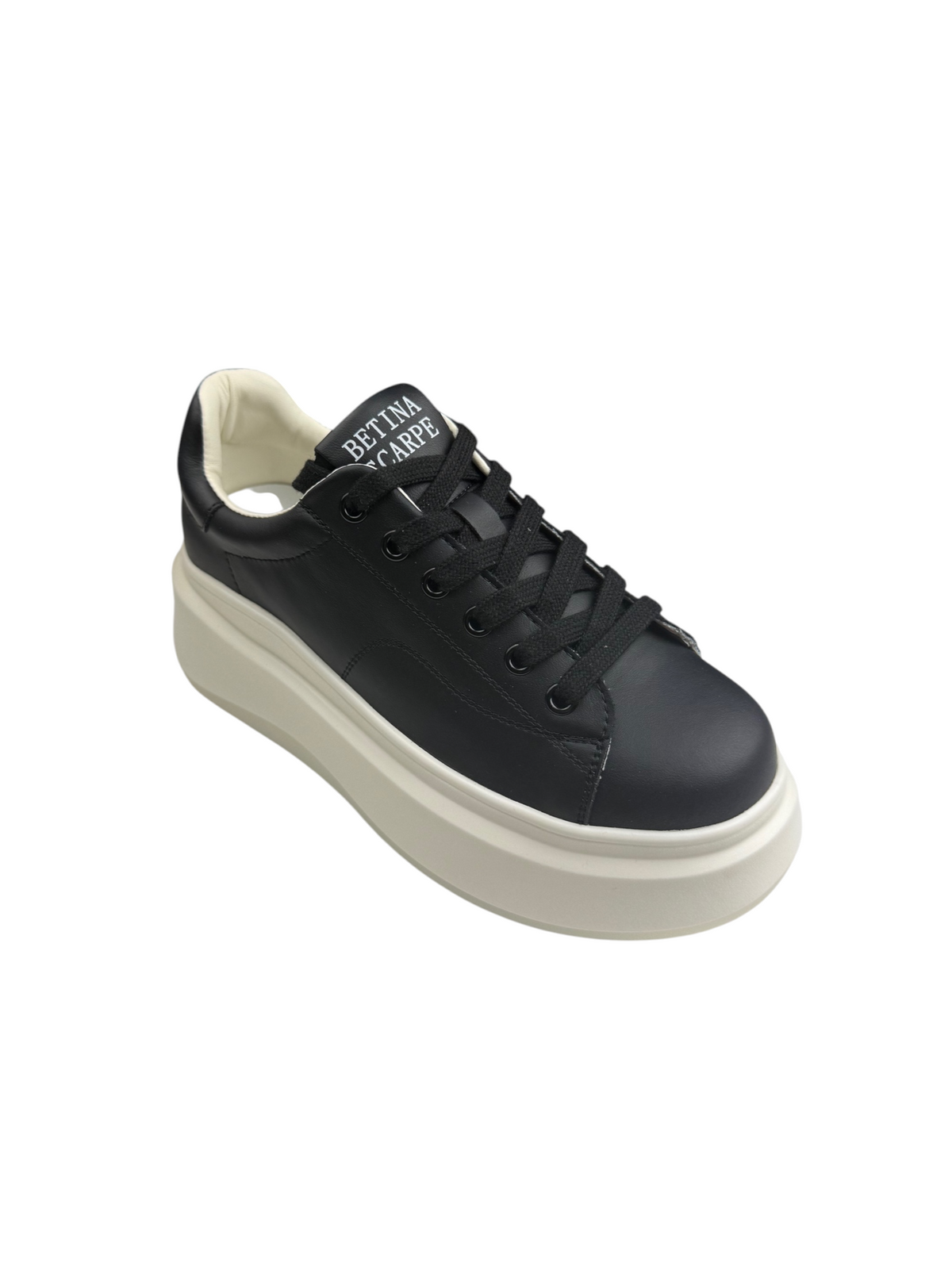 Pantofi sport damă negri din piele naturala