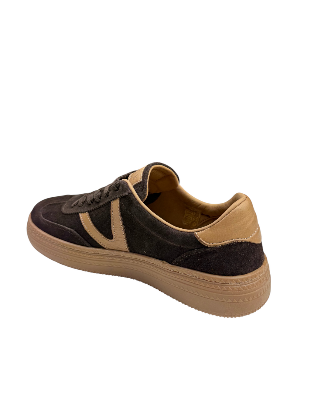 Pantofi sport damă din piele naturală maro