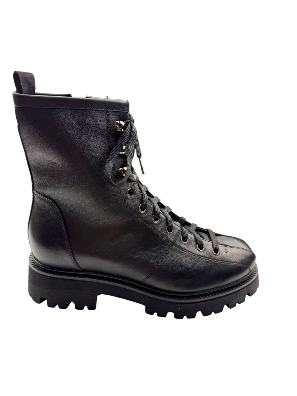 Ghete damă din piele naturală, negre 6303