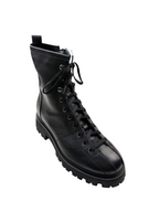 Ghete damă din piele naturală, negre 6303