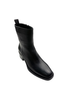 Ghete damă din piele naturală cu toc, 7843
