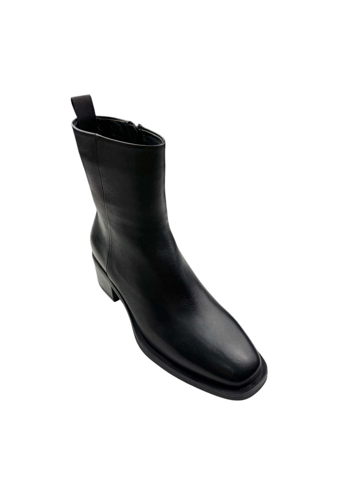 Ghete damă din piele naturală cu toc, 7843