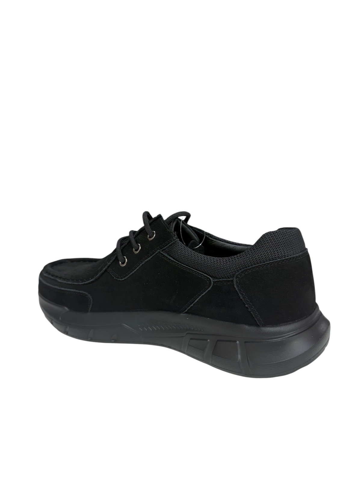 Pantofi Casual Bărbați Negri cu Șireturi și Talpă Sport