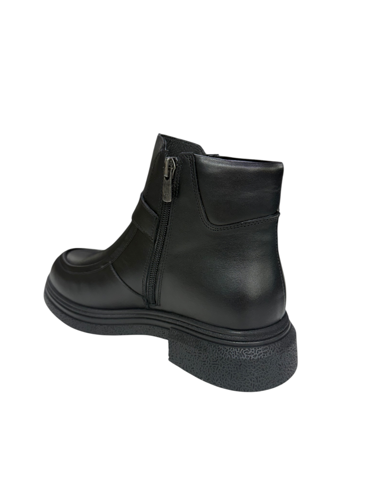 Ghete damă din piele naturală, negre
