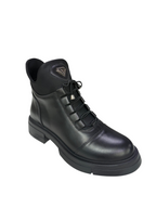 Ghete damă din piele naturală, negre 127