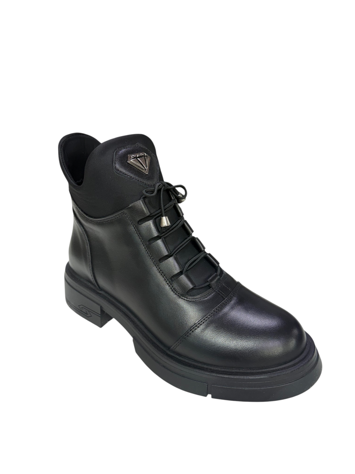 Ghete damă din piele naturală, negre 127