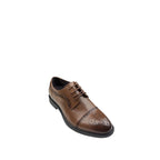 Pantofi eleganți bărbați din piele naturală maro – Design Oxford cu vârf perforat