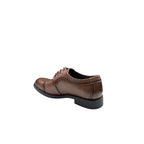 Pantofi eleganți bărbați din piele naturală maro – Design Oxford cu vârf perforat