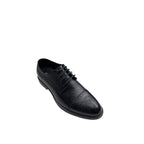 Pantofi eleganți bărbați din piele naturală neagră – Design Oxford cu vârf perforat