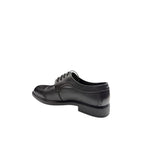 Pantofi eleganți bărbați din piele naturală neagră – Design Oxford cu vârf perforat