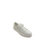 Pantofi sport  bărbați albi din piele naturală cu design minimalist