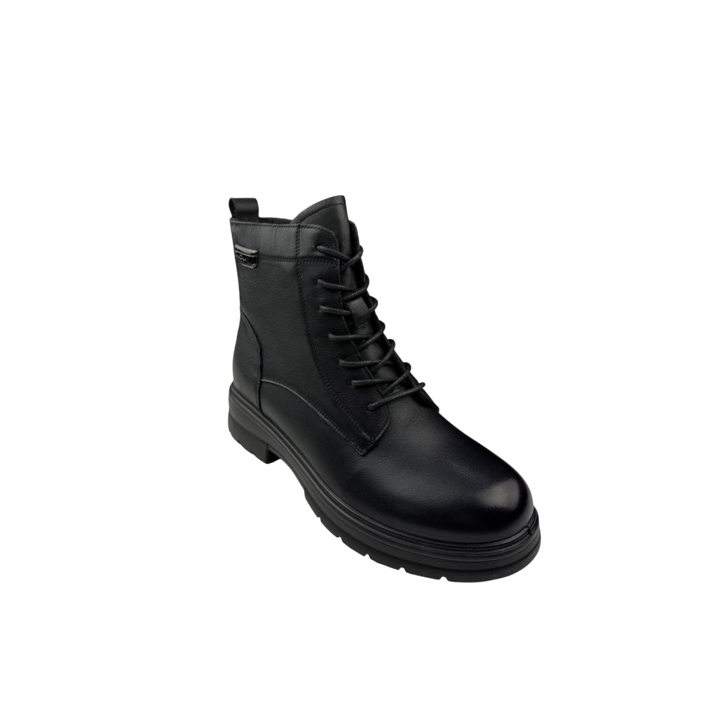 Bocanci damă negri din piele naturală, comozi și rezistenți – stil casual urban