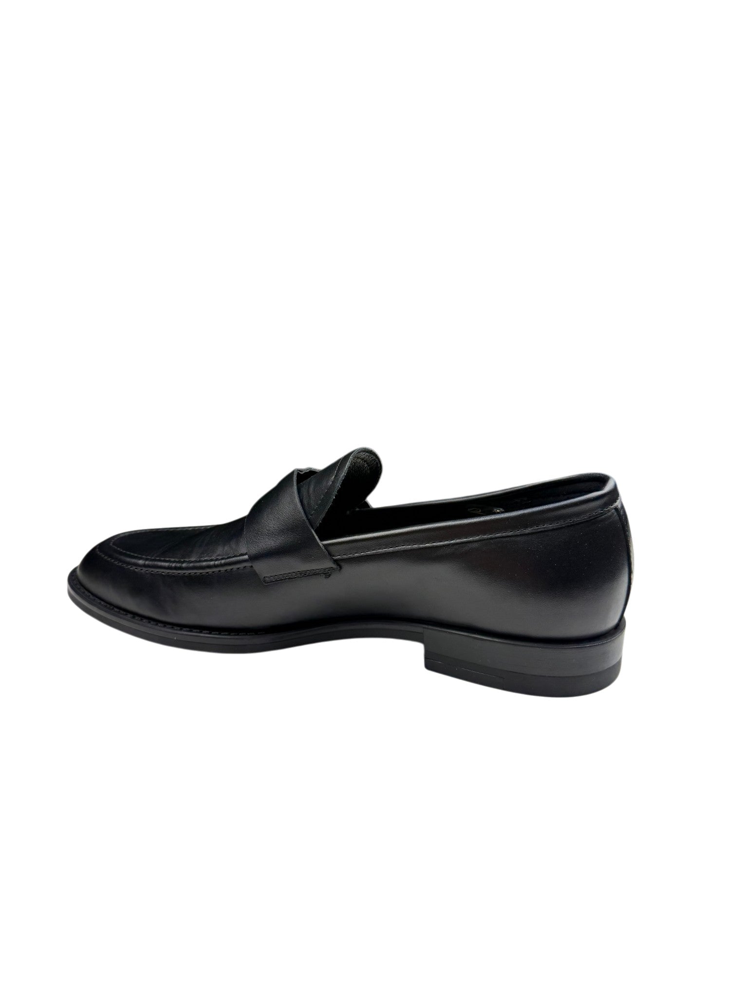 Pantofi eleganți bărbați negri din piele naturală cu talpă neagră