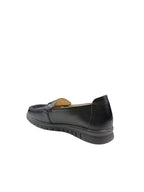 Pantofi casual damă negri cu logo și cusături