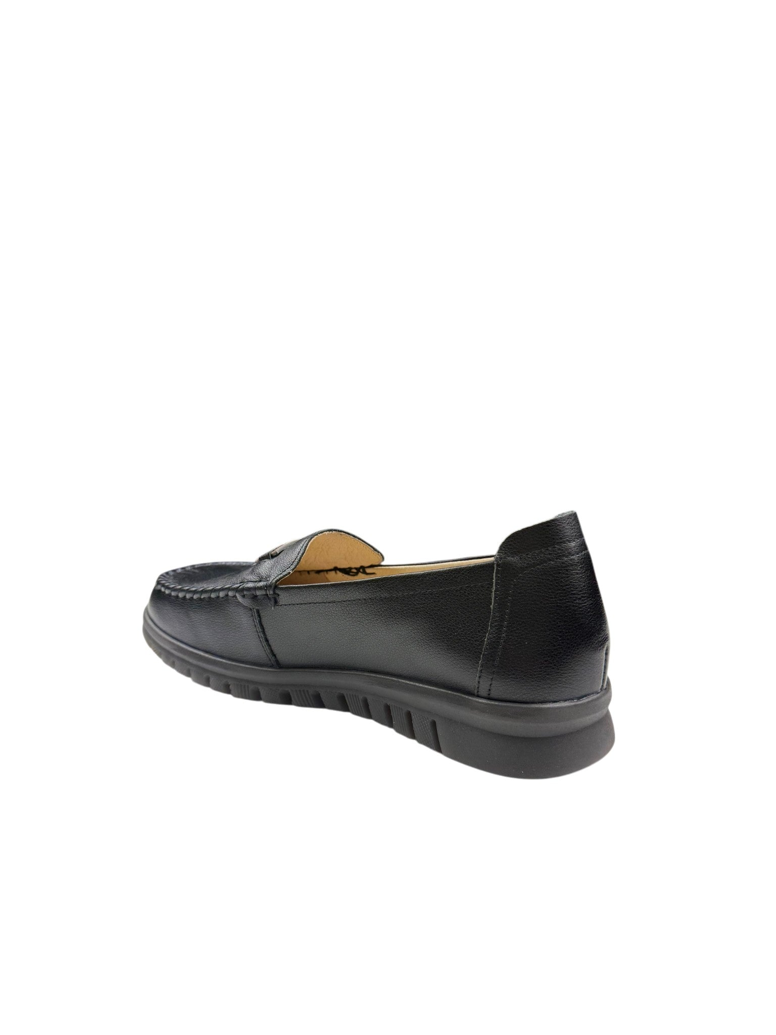 Pantofi casual damă negri cu logo și cusături