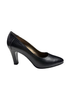 Pantofi eleganți damă negri cu toc - model clasic