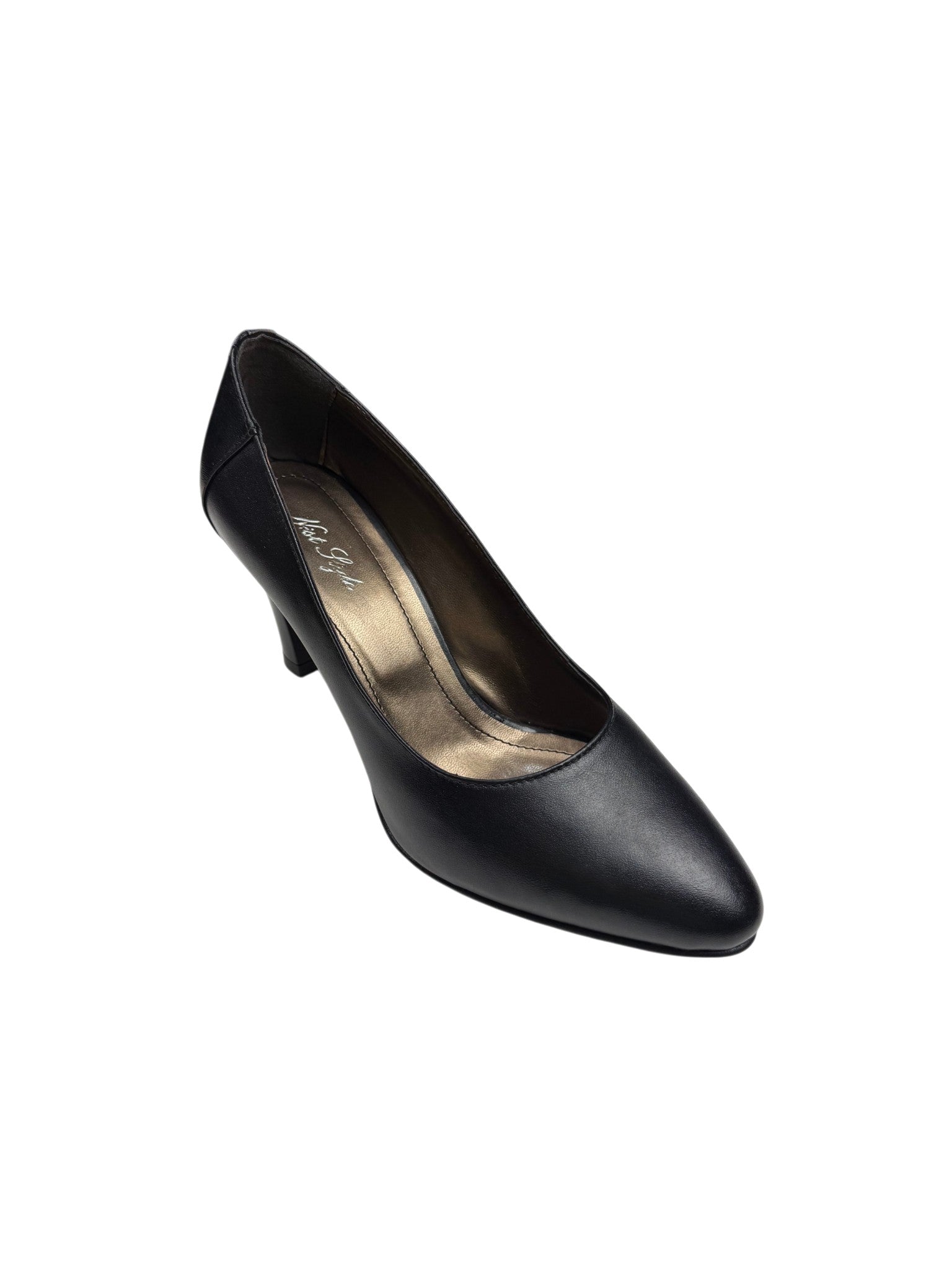 Pantofi eleganți damă negri cu toc - model clasic