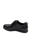 Pantofi casual bărbați negri din piele naturală cu șireturi