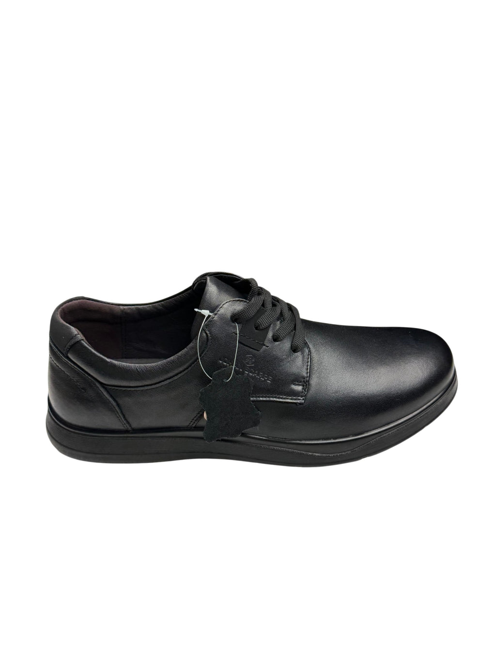 Pantofi casual bărbați negri din piele naturală confortabili
