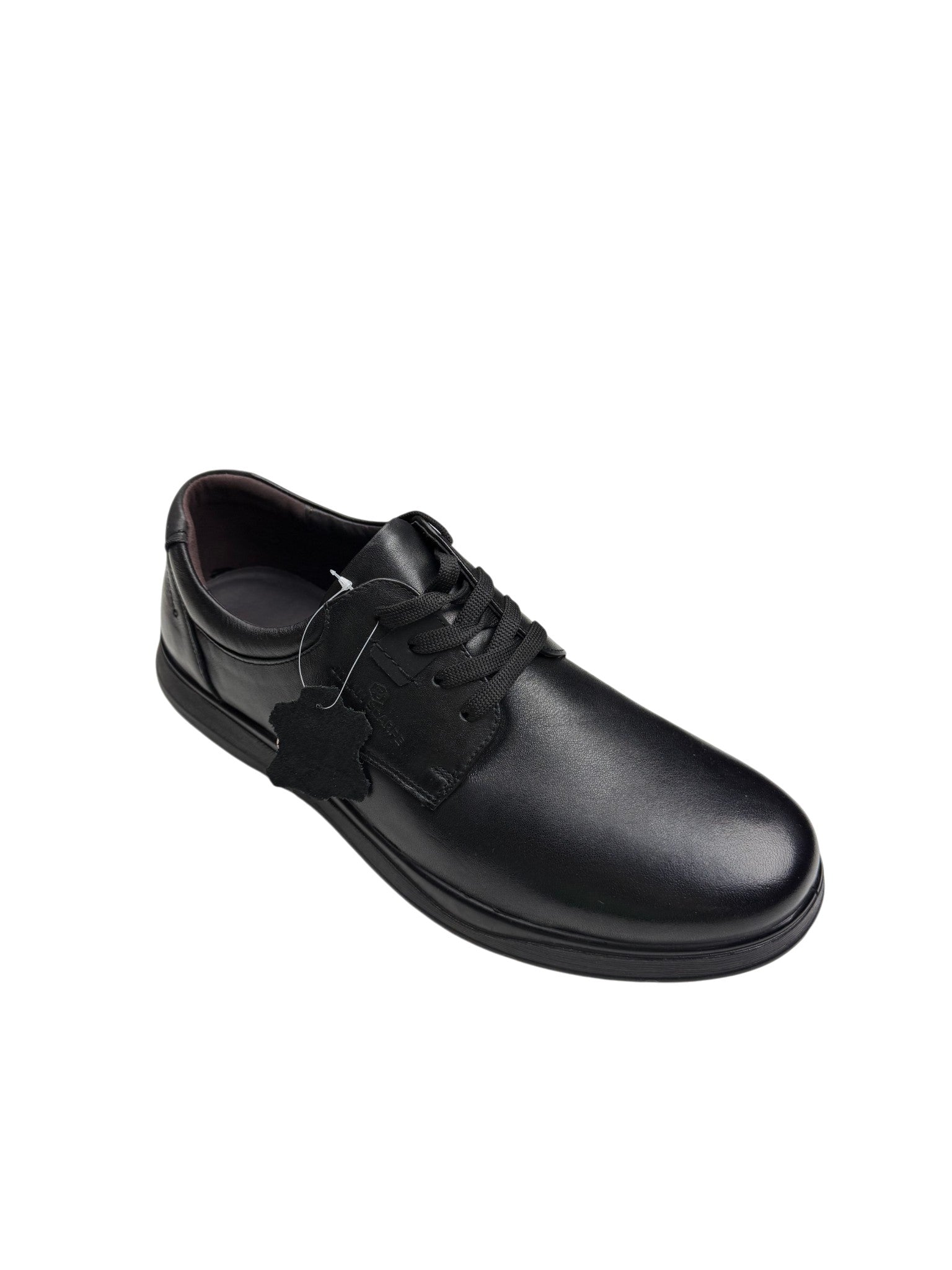 Pantofi casual bărbați negri din piele naturală confortabili