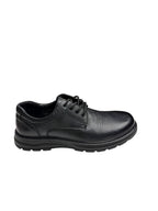 Pantofi casual bărbați negri din piele naturală cu talpă groasă