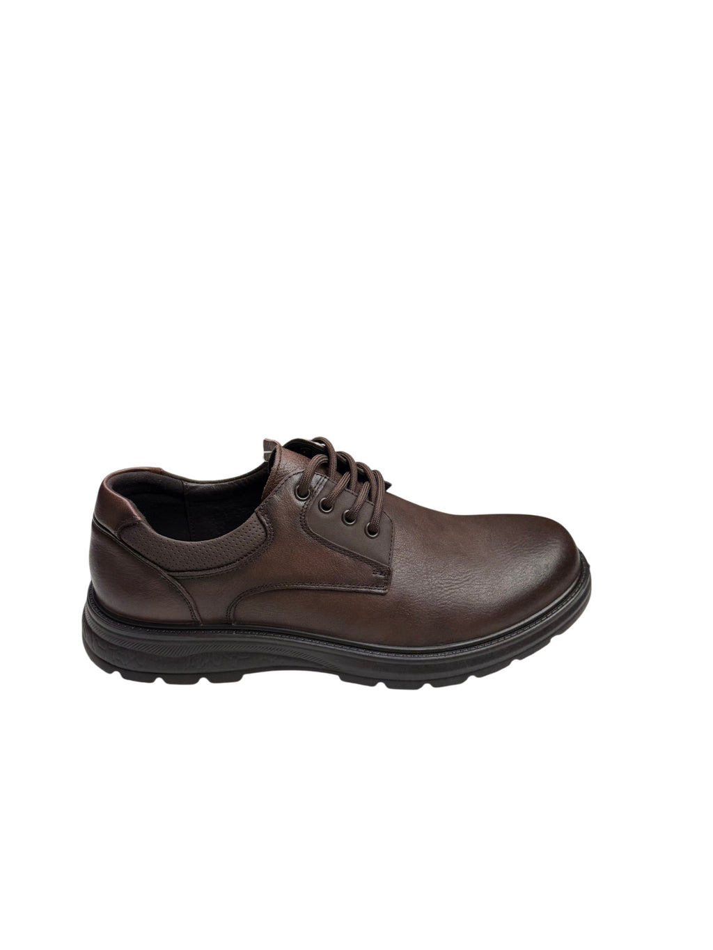 Pantofi casual bărbați maro din piele naturală cu talpă groasă