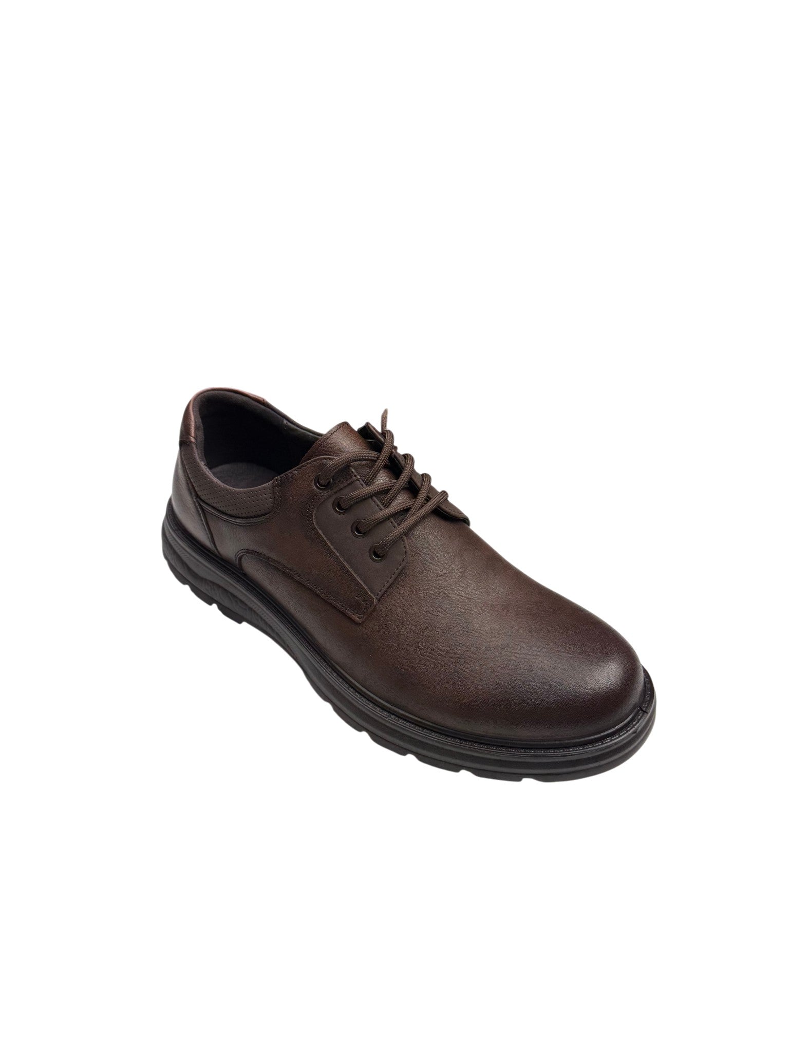 Pantofi casual bărbați maro din piele naturală cu talpă groasă