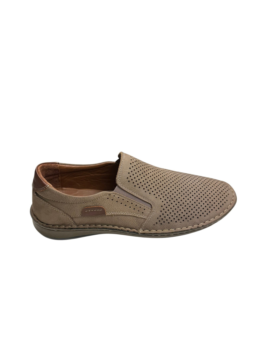 Pantofi casual bărbați suede din piele naturală cu perforații