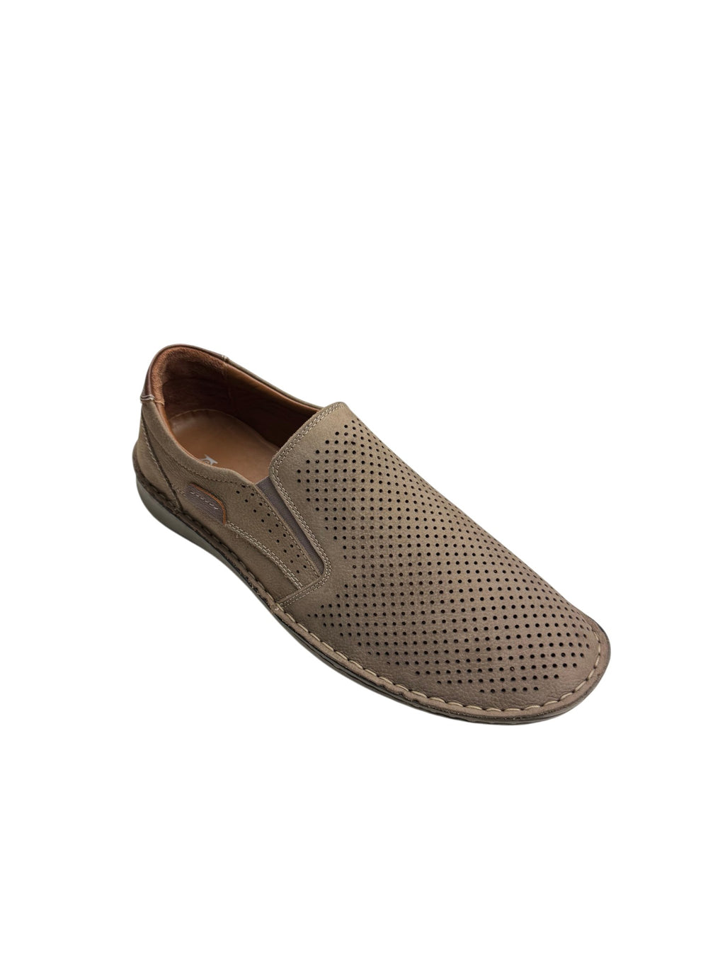 Pantofi casual bărbați suede din piele naturală cu perforații