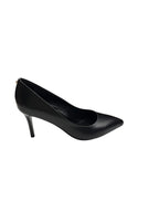 Pantofi eleganți damă negri cu vârf ascuțit și toc subțire