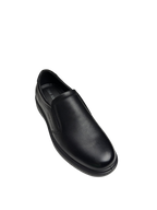 Pantofi casual bărbați negri din piele naturală cu elastic