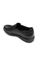 Pantofi casual bărbați negri din piele naturală cu elastic