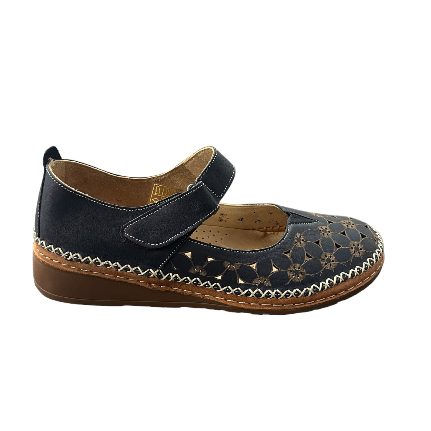 Sandale de dama din piele naturala 5715, Albastru